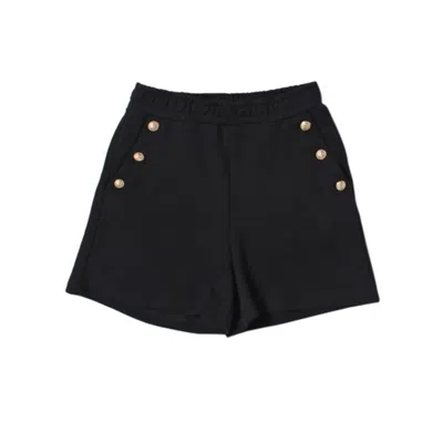 Balmain Knit Mini Shorts For Stylish Comfort In Black