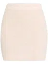 Balmain Knit Short Skirt Clothing In White