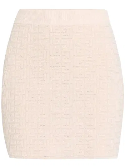 Balmain Knit Short Skirt