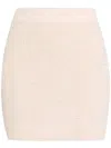 Balmain Knit Short Skirt Clothing In White