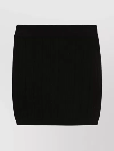 BALMAIN KNIT SKIRT ELASTIC WAISTBAND