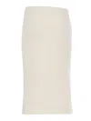 Balmain Knit Skirt In White