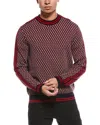 Balmain Knit Wool Sweater In Red