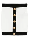 Balmain Knitted Buttoned Mini Skirt