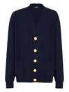 Balmain V-neck Blazer With Ribbed Cuffs And Hem