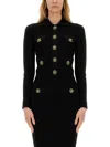 Balmain Knitted Cardigan In Black