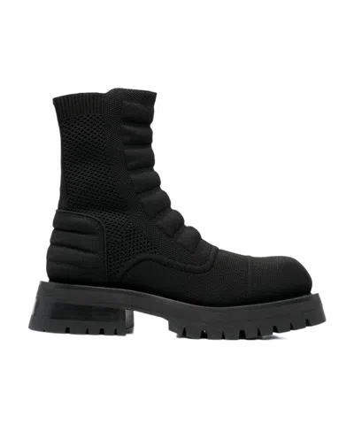 BALMAIN KNITTED COMBAT BOOTS