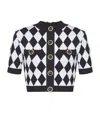 Balmain Embroidered Viscose Blend Top In White