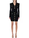 BALMAIN KNITTED DRESS WITH BUTTONS