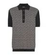 Balmain Monogram Pattern Polo With Classic Collar