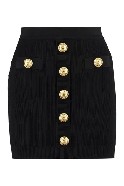 Balmain Knitted Mini Skirt