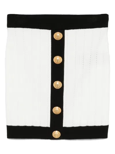 BALMAIN KNITTED MINI SKIRT