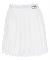 Balmain Knitted Mini Skirt In White