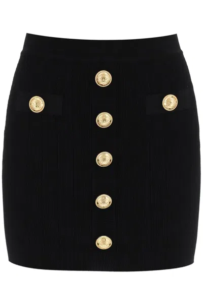 BALMAIN BALMAIN KNITTED MINI SKIRT