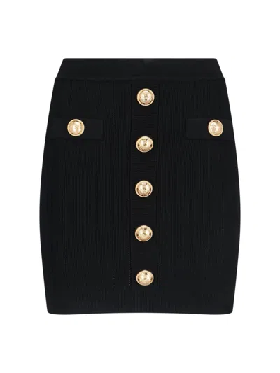 BALMAIN KNITTED MINI SKIRT