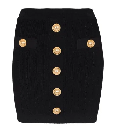 BALMAIN KNITTED MINI SKIRT