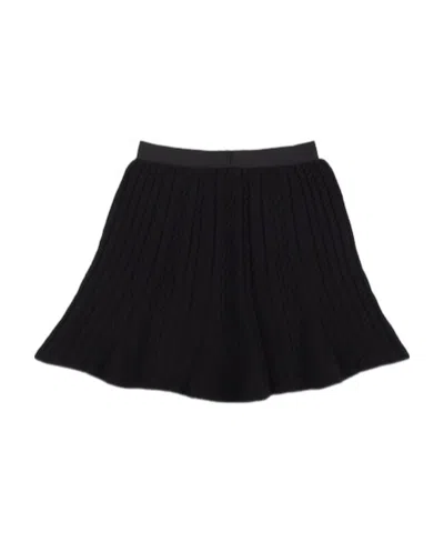Balmain Knitted Skirt In Black