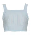 Balmain Knitted Stripe Crop Top