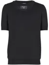 Balmain Knitted T-shirt In Black