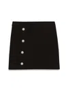 Balmain Knitted Textile Skirts In Black