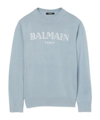 Balmain Knitted Top In Gray
