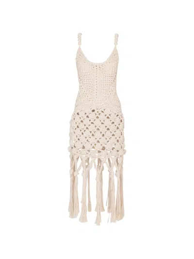 Balmain Knot-detail Mini Dress In Multi
