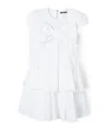 Balmain Knot-detail Mini Dress In White