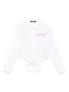 Balmain Hemd Mit Knotendetail In Weiss