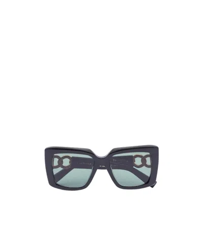Balmain La Royale Square-frame Sunglasses In Black