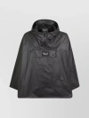 BALMAIN LAB RAIN HOODED CAPE