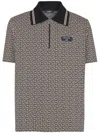 Balmain Labyrinth Polo Shirt With Jacquard Effect In Multicolour