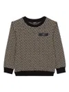 Balmain Labyrinth Stretch-cotton Sweatshirt In Black
