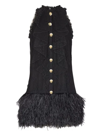 Balmain Lace-embellished Dress