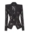 Balmain Lace Single-button Blazer