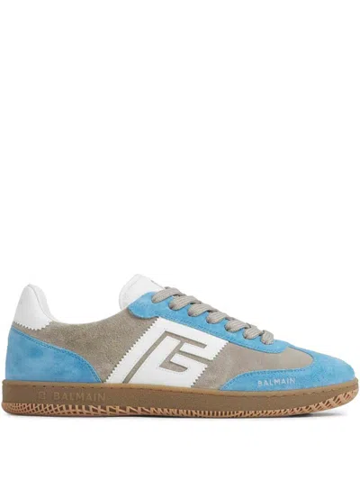 Balmain Lace-up Low-cut Casual Shoes In Multicolor