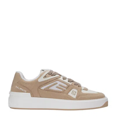 Balmain B-court Skate Sneakers In 0ez Nude Clair