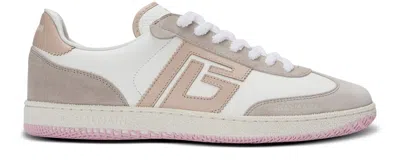 Balmain Lace-up Low-cut Casual Shoes In Neutrals