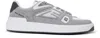 Balmain Grey B-court Skate Sneakers In White