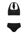 Balmain Logo-embellished Bikini In Black