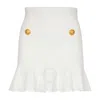 Balmain Pointelle Ribbed-knit Mini Skirt