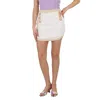 Balmain 6-button Metallic-edge Pointelle Knit Mini Skirt