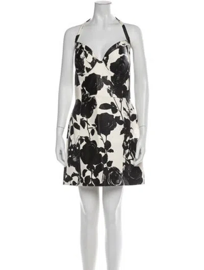 Pre-owned Balmain Lambskin Mini Dress In Multicolor