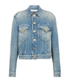 Balmain Logo-embroidered Denim Jacket In Blue