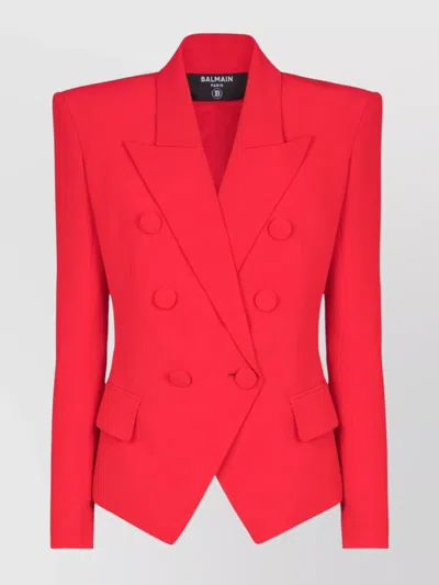 BALMAIN LAPELS DOUBLE-BREASTED BLAZER PEAK