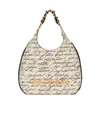 Balmain Large 1945 Soft Hobo Shoulder Bag In Nude