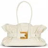 Balmain Large Anthem Leather Shoulder Bag In Metallic