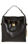 Balmain Large Pulse Waxy Calfskin Tote In Black