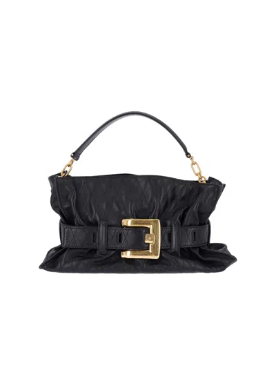 Balmain Large Shoulder Bag "anthem" In Black