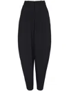 Balmain Large Tapered Trousers In Black