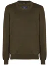 Balmain Layered-detail Sweater In Green